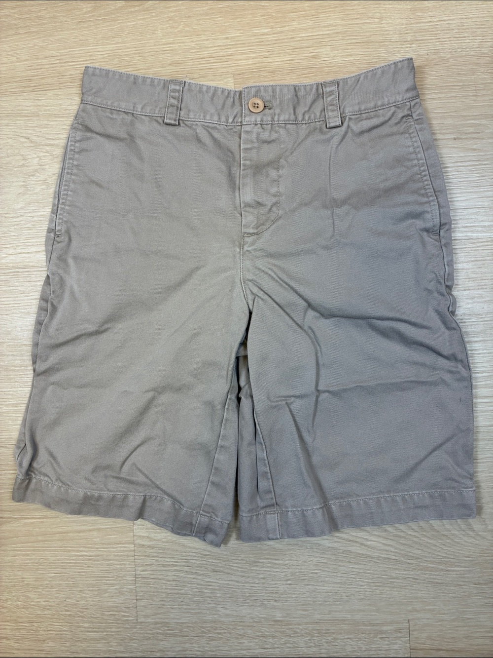 Vineyard Vines Boy’s 12 Light Taupe Flat-Front Shorts